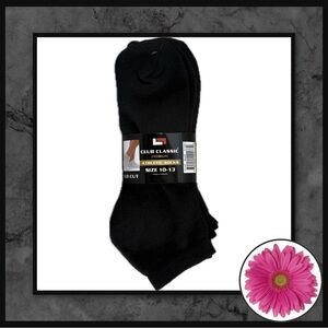 3/$10, 5/$15 - Club Classic Men’s Athletic Ankle Socks – Size 10–13 (3-Pack)